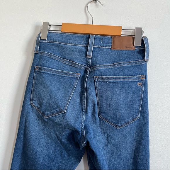 MADEWELL 10” High Rise Skinny Jeans Blue with Button Fly - Picture 12 of 14